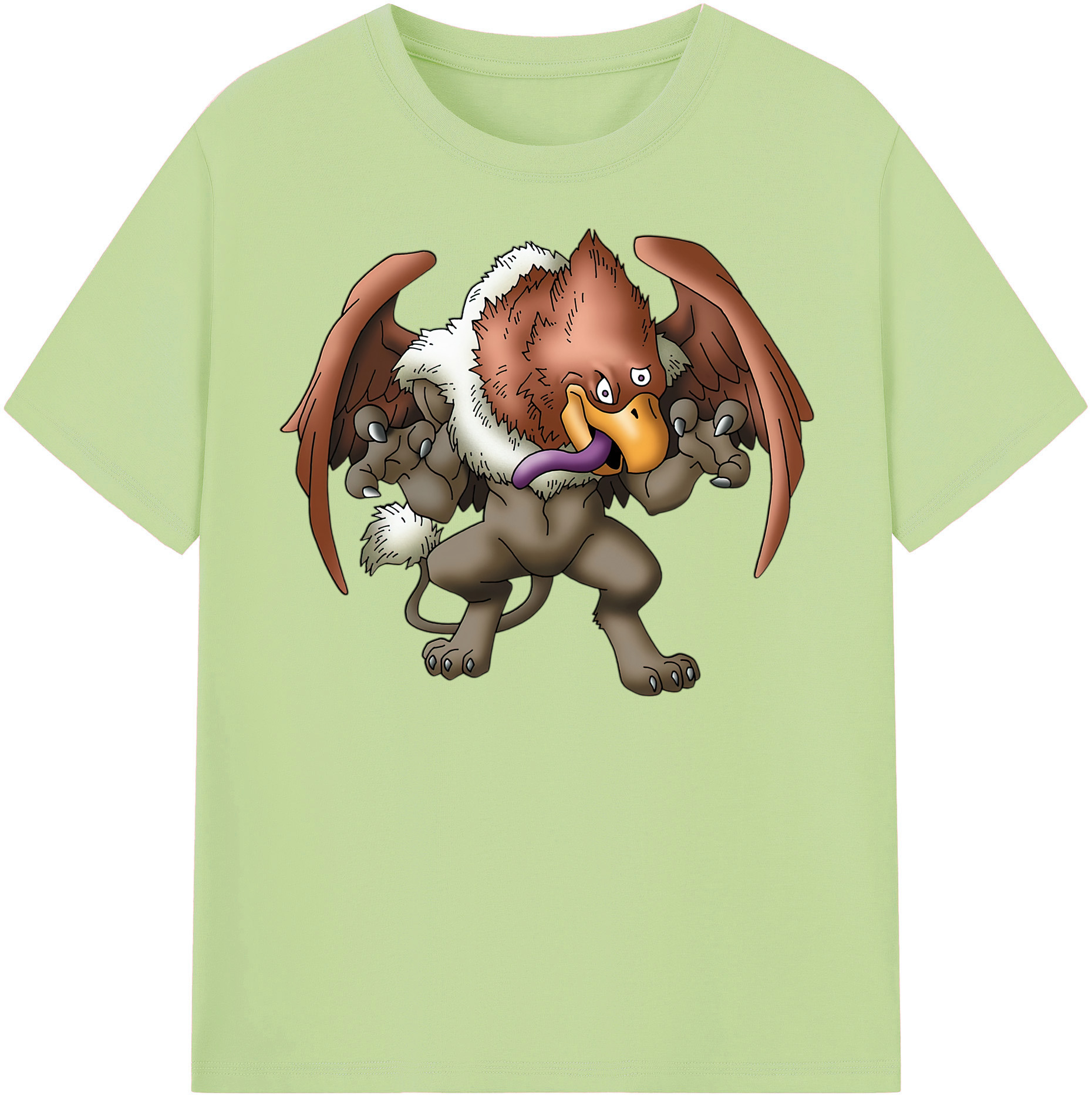 （画像用） ドラゴンクエスト Doragon Kuesuto Dragon Quest 綿100％半袖Tシャツ（フロントプリント）